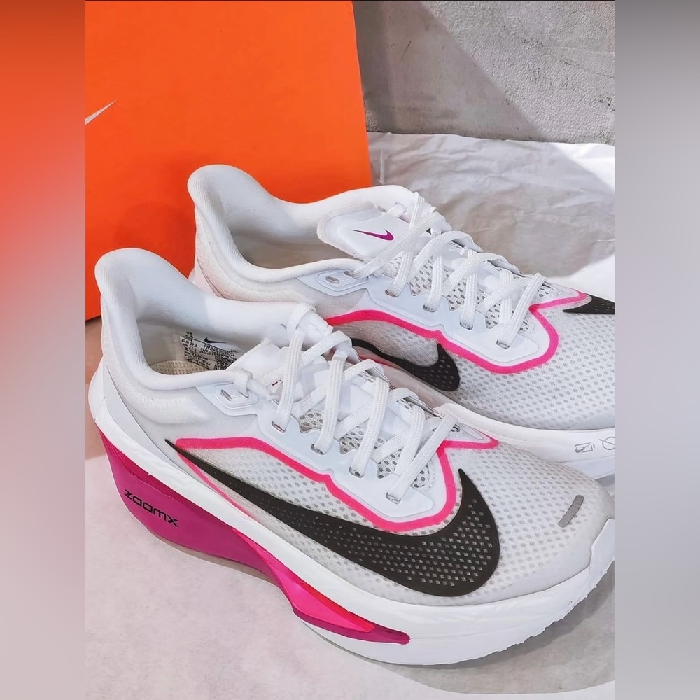 Nike Zoom 💅 Fly 6 White Vivid Grape Hyper Pink Women's Shoes 8 8.5 FN8455-101 - Picture 5 of 10